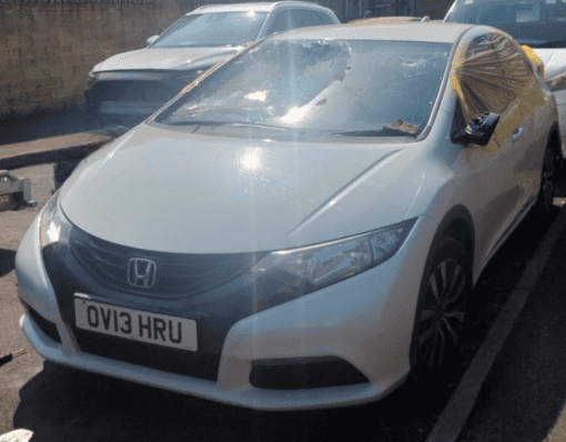 HONDA CIVIC MK9 2013 1.6L DIESEL AUTO BREAKING WHEEL NUTS FOR SPARES WHITE ETC - Image 3
