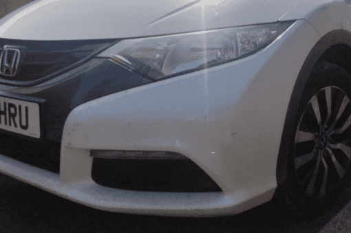 HONDA CIVIC MK9 2012-2016 FRONT END WITH FRONT BUMPER COVER WING BONNET IN WHITE - Image 2