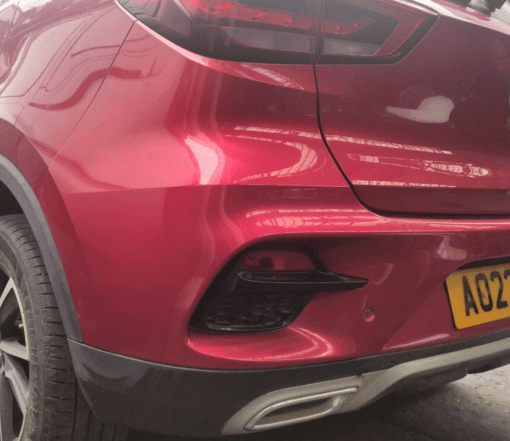 MG ZS 2019-2023 REAR BUMPER COVER PANEL WITH DIFFUSER REFLECTORS SENSORS IN RED - Image 3