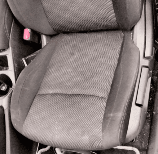 NISSAN QASHQAI J11 2014-2019 PASSENGER SIDE FRONT SUEDE FABRIC SEAT IN GREY - Image 3