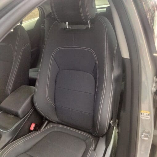 JAGUAR I PACE S 2018-2023 PASSENGER SIDE FRONT LEATHER SEAT IN WHITE STITCHING - Image 2