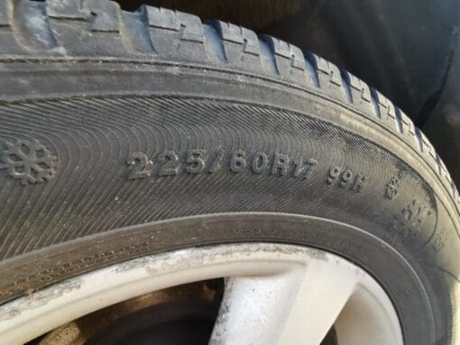 NISSAN QASHQAI J10 JJ10 2007-2013 17" 5 SPOKE ALLOY SPARE WHEEL & TYRE 225/60/17 - Image 4