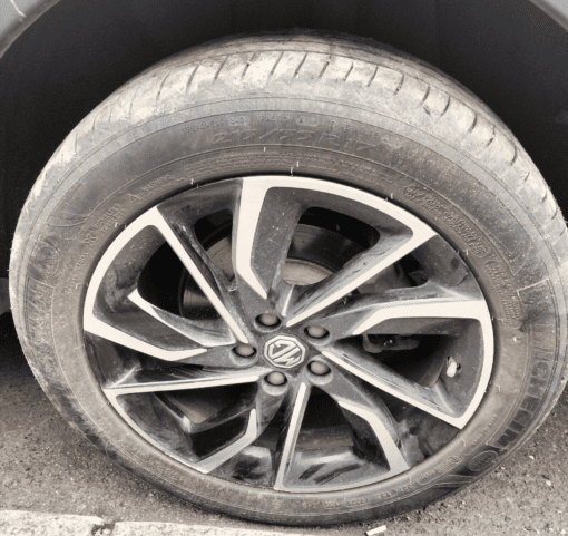 MG ZS MK2 SUV 2018-2022 17" 5-SPOKE BLACK ALLOY WHEEL RIM WITH TYRE 215/55/17