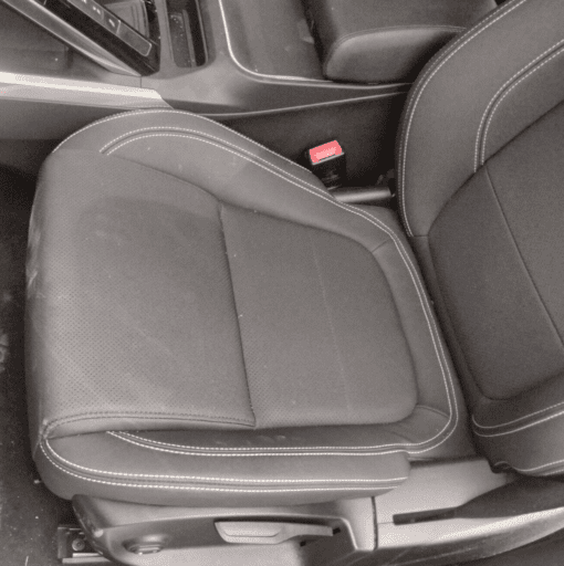 JAGUAR I PACE S 2018-2023 PASSENGER SIDE FRONT LEATHER SEAT IN WHITE STITCHING - Image 3