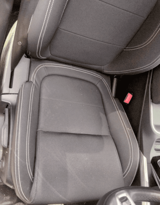 JAGUAR I PACE S 2018-2023 DRIVER SIDE FRONT LEATHER SEAT IN WHITE STITCHING - Image 3