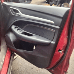 MG ZS 2017-2022 DRIVER SIDE FRONT LEATHER DOOR CARD TRIM IN RED STITCHING
