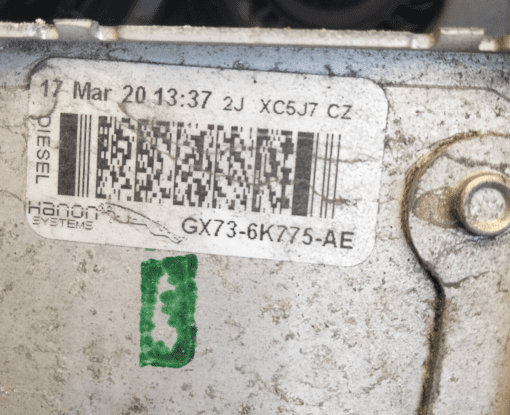 JAGUAR F PACE 2018-2022 2.0LTR DIESEL GENUINE INTERCOOLER UNIT GX73-6K775-AE - Image 2