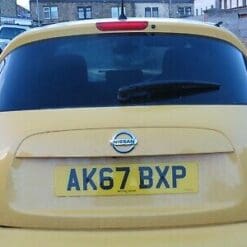 NISSAN JUKE F15 2014-2019 REAR TAILGATE SHELL PANEL WITH GLASS SCREEN YELLOW