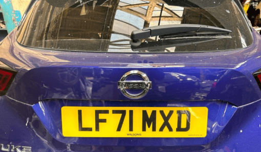 NISSAN JUKE F16 2019-2021 REAR TAILGATE HANDLE IN BLUE COMPLETE GENUINE