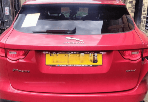 JAGUAR F PACE 2018-2022 2.0L DIESEL REAR BOOT TAILGATE SHELL WITH GLASS IN RED