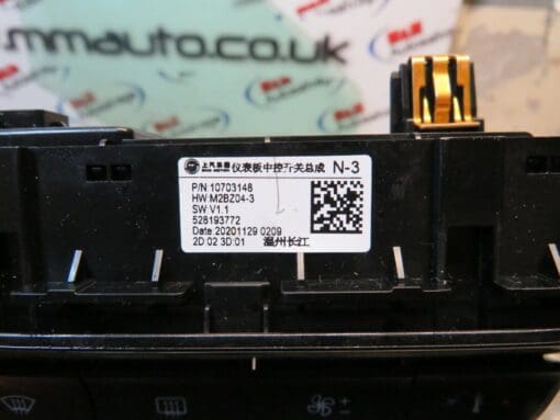MG MG3 ZS MK1 2015-2022 INTERIOR CLIMATE HEATER AIR CON CONTROLER UNIT 528193772 - Image 5
