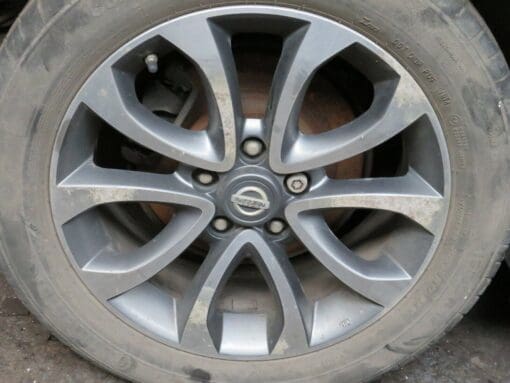 NISSAN JUKE F15 2010-2019 17" 10 SPOKE ALLOY WHEEL RIM & TYRE SPARE 215/55/R17 - Image 2