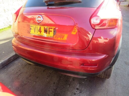 NISSAN JUKE F15 2010-2014 PRE-FACELIFT REAR BUMPER COVER PANEL GENUINE RED