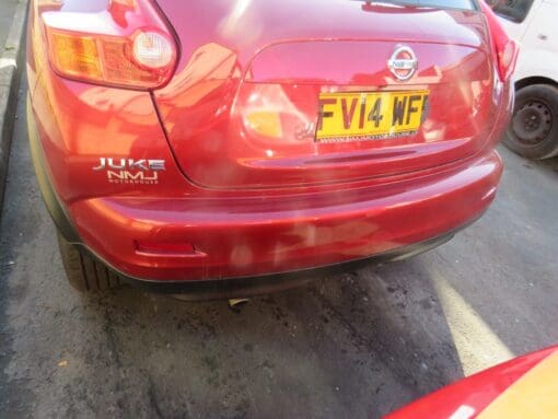 NISSAN JUKE F15 2010-2014 PRE-FACELIFT REAR BUMPER COVER PANEL GENUINE RED - Image 3