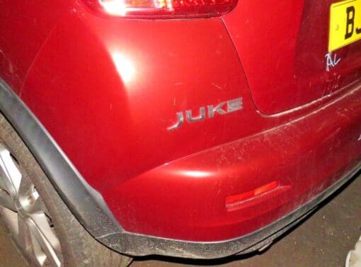 NISSAN JUKE F15 2010-2014 PRE-FACELIFT REAR BUMPER COVER PANEL GENUINE RED