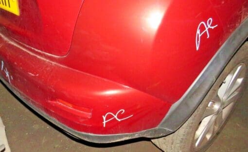 NISSAN JUKE F15 2010-2014 PRE-FACELIFT REAR BUMPER COVER PANEL GENUINE RED - Image 3