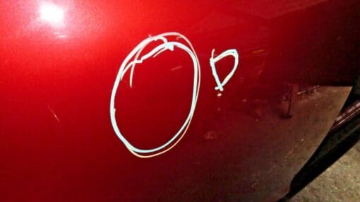 NISSAN JUKE F15 2010-2019 O/S/R DRIVERS SIDE REAR RIGHT DOOR SHELL RED - Image 2