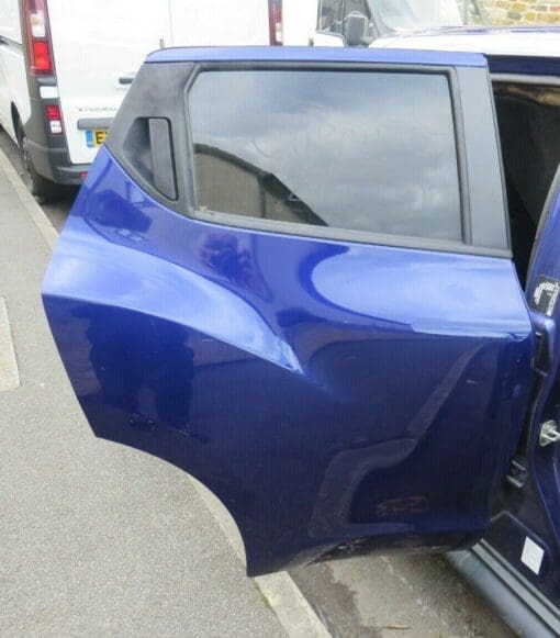 NISSAN JUKE F15 2010-2019 O/S/R DRIVERS SIDE REAR RIGHT SIDE DOOR SHELL BLUE - Image 2