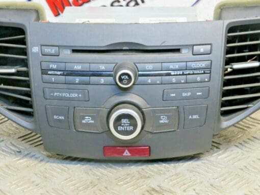 HONDA ACCORD MK8 2008-2014 CD RADIO HEAD UNIT WITH AIR VENTS 39100-TL0-G000