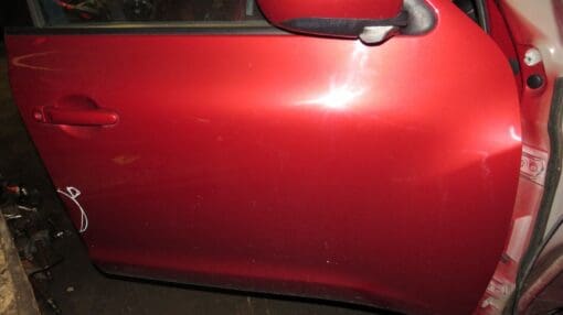NISSAN JUKE F15 2010-2019 O/S/F DRIVERS SIDE FRONT RIGHT DOOR SHELL PANEL RED - Image 2