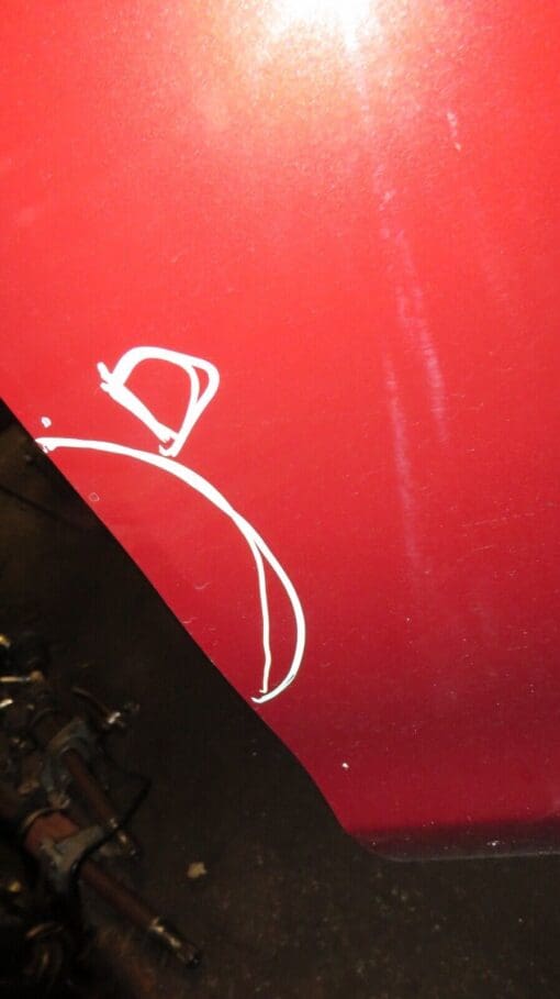 NISSAN JUKE F15 2010-2019 O/S/F DRIVERS SIDE FRONT RIGHT DOOR SHELL PANEL RED - Image 3
