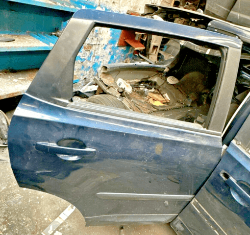 NISSAN QASHQAI J10 2007-2014 O/S/R DRIVER SIDE REAR BARE DOOR SHELL IN BLUE - Image 2