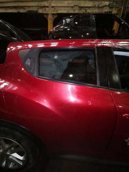 NISSAN JUKE F15 2010-2019 O/S/R DRIVERS SIDE REAR RIGHT SIDE DOOR SHELL MAROON