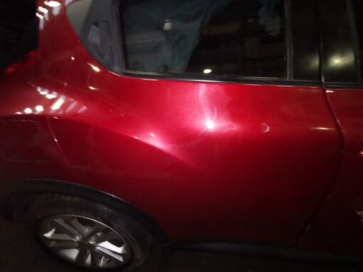 NISSAN JUKE F15 2010-2019 O/S/R DRIVERS SIDE REAR RIGHT SIDE DOOR SHELL MAROON - Image 2