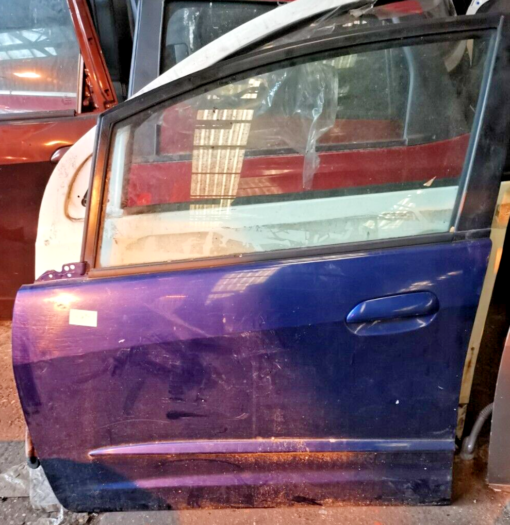 HONDA JAZZ MK3 2008-2015 N/S/F DOOR PASSENGER LEFT SIDE FRONT SHELL IN BERRYBLUE