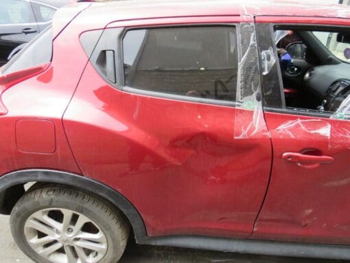 NISSAN JUKE F15 2010-2019 O/S/R DRIVERS SIDE REAR RIGHT SIDE DOOR SHELL RED