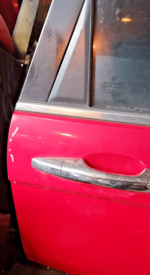 HONDA CRV MK3 2007-2013 O/S/R DRIVER SIDE REAR RIGHT DOOR SHELL IN RED - Image 2