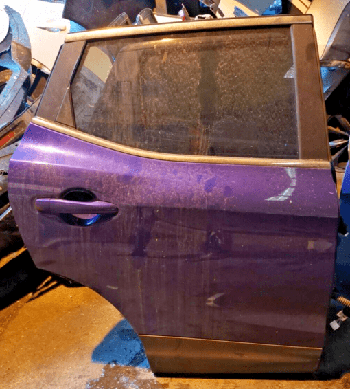 NISSAN QASHQAI J11  2014-2020 O/S/R DRIVERS SIDE REAR DOOR SHELL PANEL IN BLUE