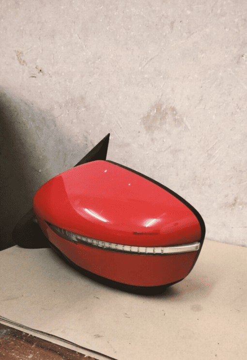 NISSAN JUKE F15 2014-2019 N/S/F PASSENGER SIDE LEFT DOOR WING MIRROR IN RED - Image 2