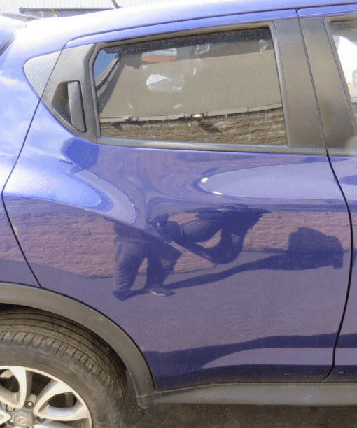 NISSAN JUKE F15 2010-2019 O/S/R DRIVERS SIDE REAR RIGHT SIDE DOOR SHELL BLUE
