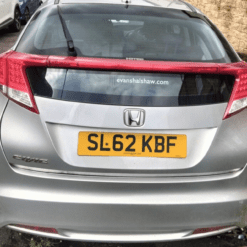 HONDA CIVIC MK9 2012-2016 REAR BOOT LID TAILGATE SHELL PANEL WITH SCREEN SILVER
