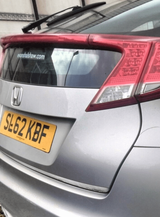 HONDA CIVIC MK9 2012-2016 REAR BOOT LID TAILGATE SHELL PANEL WITH SCREEN SILVER - Image 4