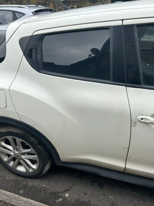 NISSAN JUKE F15 2010-2019 O/S/R DRIVERS SIDE REAR RIGHT SIDE DOOR SHELL WHITE