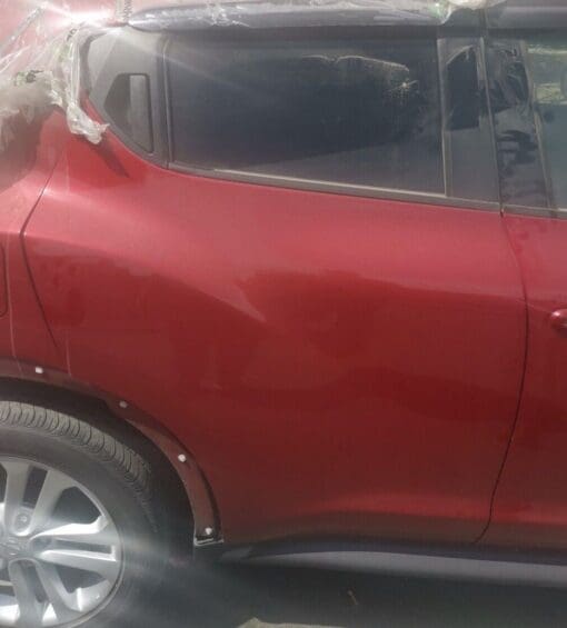 NISSAN JUKE F15 2010-2019 O/S/R DRIVERS SIDE REAR RIGHT SIDE DOOR SHELL MAROON