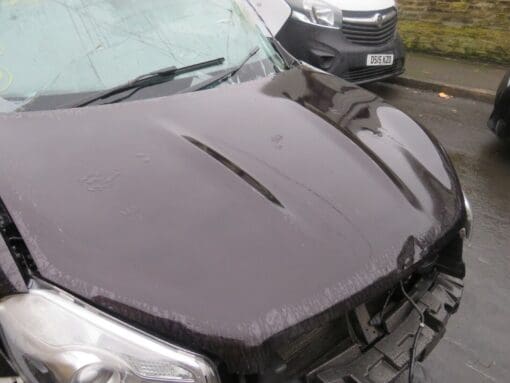 NISSAN QASHQAI J10 2010-2013 FACE-LIFT BONNET HOOD PANEL COMPLETE BLACK DAMAGED - Image 3