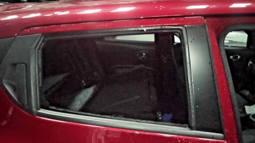 NISSAN JUKE F15 2010-2019 O/S/R DRIVERS SIDE REAR RIGHT SIDE DOOR SHELL IN RED - Image 5