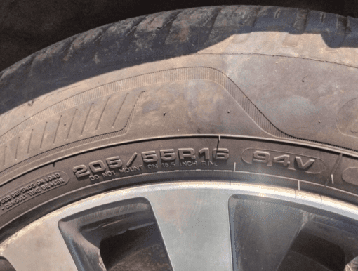 HONDA CIVIC MK9 2012-2016 16" 5-SPOKE ALLOY WHEEL RIM WITH TYRE 205/55R16 - Image 3