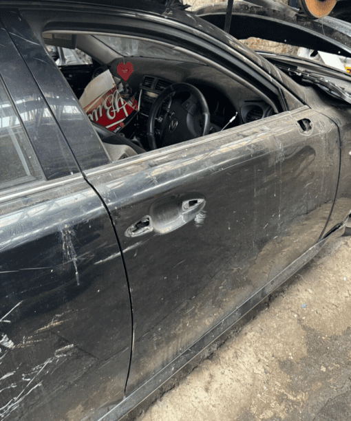 LEXUS IS200 2005-2012 O/S/F GENUINE DRIVERS SIDE FRONT RIGHT DOOR SHELL IN BLACK