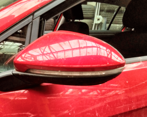 VOLKSWAGEN VW GOLF MK7 2013-2016 PASSENGER SIDE LEFT FRONT WING MIRROR IN MAROON