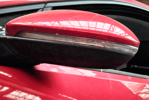 VOLKSWAGEN VW GOLF MK7 2013-2016 PASSENGER SIDE LEFT FRONT WING MIRROR IN MAROON - Image 2