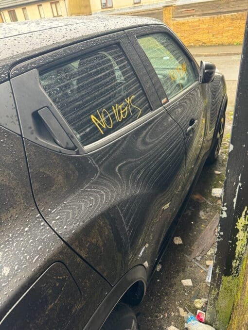 NISSAN JUKE F15 2010-2019 O/S/R DRIVERS SIDE REAR RIGHT SIDE DOOR SHELL IN BLACK
