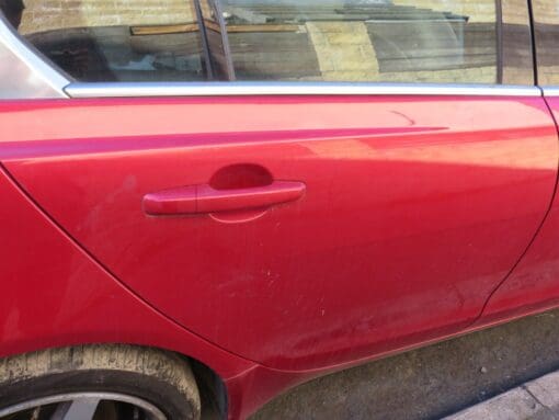 JAGUAR XE 2015-2021 O/S/R DRIVER SIDE REAR RIGHT DOOR SHELL ONLY IN RED - Image 2