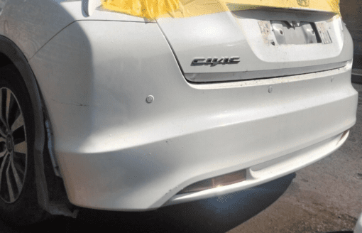 HONDA CIVIC MK9 2012-2016 REAR BUMPER COVER WITH DIFFUSER REFLECTORS AND SENSORS