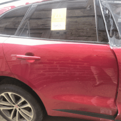 JAGUAR F PACE 2018-2022 GENUINE DRIVER SIDE REAR RIGHT DOOR SHELL IN RED
