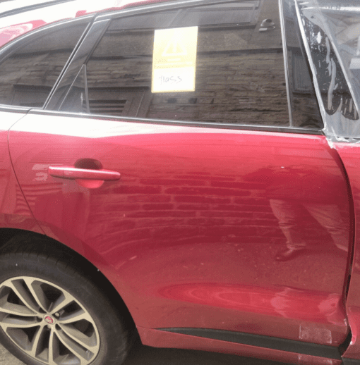 JAGUAR F PACE 2018-2022 GENUINE DRIVER SIDE REAR RIGHT DOOR SHELL IN RED