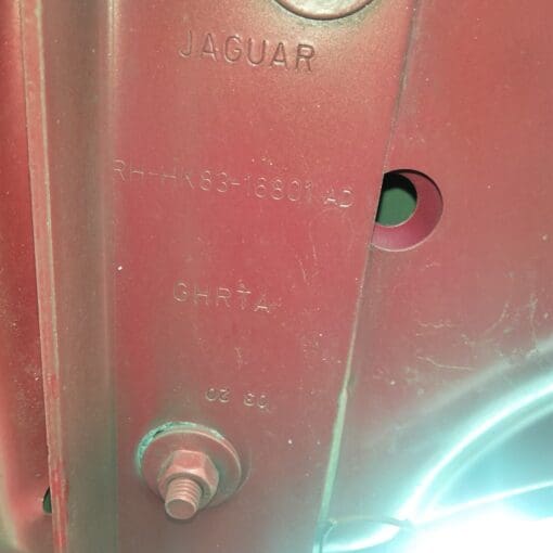 JAGUAR F PACE 2018-2022 FRONT DRIVER PASSENGER SIDE BONNET HINGES PAIR IN RED - Image 5